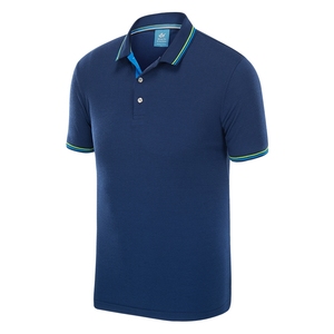 T-shirt solide décontracté pour hommes Polo boutonné personnalisé avec conception vierge Chemise de golf personnalisable Chemises de tennis Polos en nylon - Product Image 2