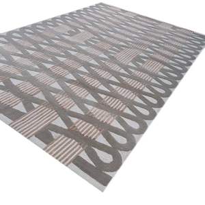 Alfombra abstracta de lana/seda con mechones a mano de alta calidad de Paramount, alfombras y juegos de algodón con pila de felpa colorida - Product Image 2