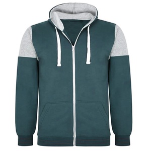 Sweat à capuche confortable anti-rétrécissement unisexe avec fermeture à glissière imprimé de logo brodé à ressort Design doublé tricoté élégant - Product Image 6