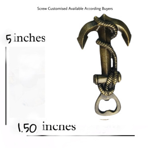 Global's Supplier Antique Anchor Bottle Opener Handheld Cast Iron <b>Bar</b> <b>Accessories</b> Drinkware <b>Accessories</b> - Product Image 3