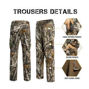 Vêtements imperméables, conception OEM, pantalon de chasse vert pour homme avec plusieurs poches, soutien pour pantalon de chasse camouflage - Product Image 2