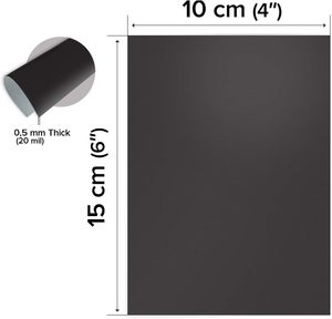 Foglio Magnetico Industriale in Gomma Morbida 0,5mm di Spessore 4R Completamente Adesivo 4x6'' Magnete Fotografico Fai-da-Te per Foto - Product Image 4