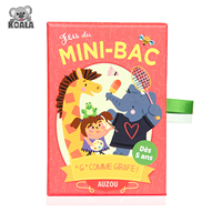 Cartes d'apprentissage en carton personnalisées pour enfants et adultes, avec impression de dessins animés et couleurs