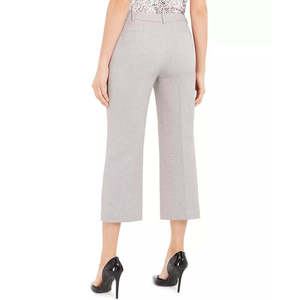 กางเกงขายาวผ้าทวิลล์มีกระเป๋าซิปสำหรับผู้หญิงของคาลวิน ไคลน์สีเทา ไซส์ 12 ชุดสูทไซส์เล็ก - Product Image 2