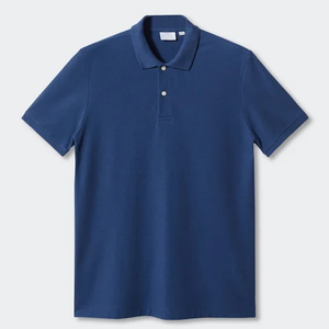 Camiseta Polo de hombre serigrafiada 100% algodón informal con logotipo personalizado de alta calidad con camiseta polo bordada - Product Image 1