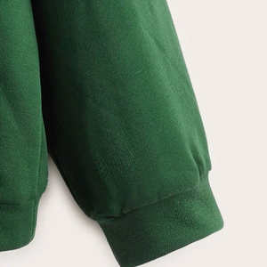 Sudaderas con capucha térmicas con parche de mezcla de algodón de chenilla personalizadas para hombre, sudaderas de peso pesado con diseño bordado para invierno - Product Image 6