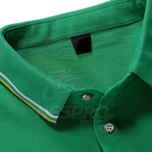 Diseño personalizado para hombre para camisas 100% algodón de punto sólido de secado rápido de manga corta de alta calidad - Product Image 3