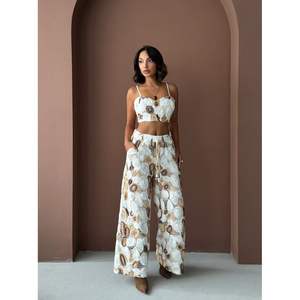 กางเกงขายาวลายพิมพ์สำหรับผู้หญิง Topshow กางเกงแฟชั่นขายส่ง - Product Image 5