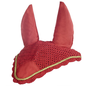 Professional New Customized Equestrian Ear Bonnet/Net/Hood Soft Cotton Durable Nylon OEM/ODM Service Custom Logo - Product Image 3