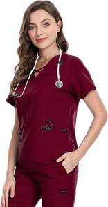 Conjunto de uniformes médicos elegantes con logotipo personalizado unisex uniforme médico enfermera Hospital pantalones Jogger de alta calidad al por mayor - Product Image 6