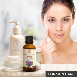 Aromatika Huile Essentielle de Sauge 100% Pure 50ml Aromathérapie Naturelle Salvia Officinalis Huile Composée Distillée à la Vapeur Épicée - Product Image 2