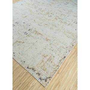 Tapis en laine noués à la main Erbe Ivory Gs-1068 pour salon, style Tabriz, motifs abstraits rectangulaires pour couloir - Product Image 2