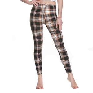 Push Up Leggings femme Fitness Leggings femmes imprimer rayé Plaid Leggings dame personnalisé vêtements de sport - Product Image 1