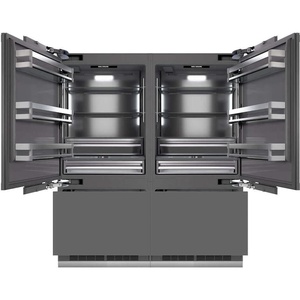 Refrigerador con Puerta Francesa Zline GRBITZ72MB Edición Autograph de 72 Pulgadas con 39.6 Pies Cúbicos Dispensadores de Agua con Congelador Inferior de Gran Capacidad - Product Image 1
