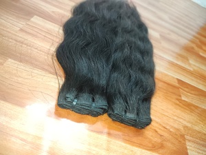 South Indian Raw Black Weft <b>Hair</b> Bundles - Product Image 3