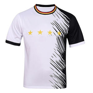 Camiseta de fútbol de cuello redondo de último estilo para adultos, camiseta de fútbol de corte automatizado, camisetas, ropa de entrenamiento de equipos deportivos - Product Image 1