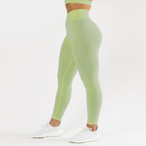 Leggings de yoga en coton taille haute pour femmes, leggings tricotés respirants et doux, sans couture - Product Image 4