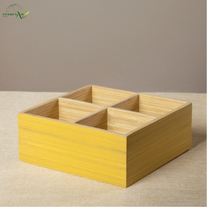 Modern Bamboo <b>Storage</b> <b>Box</b> & Tray-Eco-Friendly Reusable Multi-Purpose Handcrafted Organizer - Product Image 1