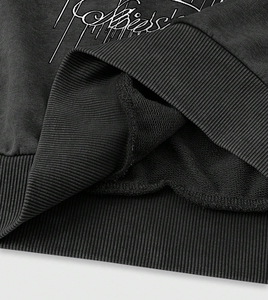 Sweat à capuche surdimensionné pour hommes à la mode avec lettre et caractère imprimé à capuche décontracté à manches longues coupe ample 100% coton polaire à capuche hommes - Product Image 5