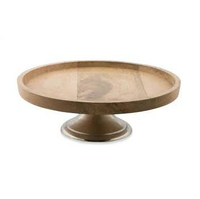Support à gâteau en bois au design simple, passe au lave-vaisselle, fait main, réutilisable, plateau de service, accessoires de cuisine, SANIYA HANDICRAFT Modèle SH-1896