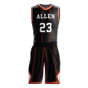 Uniformes de Baloncesto Personalizables al por Mayor para Hombre, Impresión por Transferencia de Calor, 100% Poliéster, Absorbente de Humedad, Antibacteriano, Verano - Product Image 1