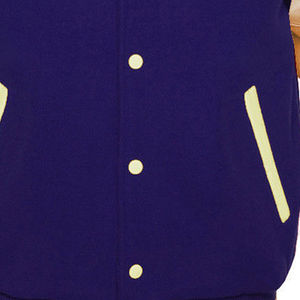 Chaqueta Varsity de lana Varsity Letterman Chaqueta de lana bordada Hombres Pure Sheep Wool CollegeBaseballjacket para hombres - Product Image 4