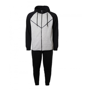 Survêtements en coton personnalisés avec logo d'usine, ensembles de survêtements à capuche respirants pour l'automne, pantalons à capuche unisexes pour le sport - Product Image 2