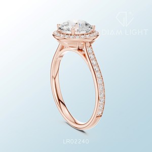 Anillo de racimo redondo premium hecho a medida con diamante cultivado en laboratorio certificado por IGI, diseño de joyería fina elegante hecho a mano. - Product Image 4