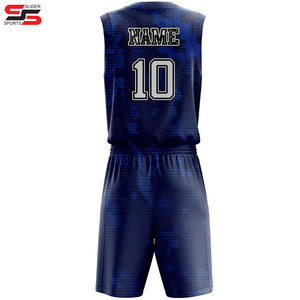Maillots réversibles avec bas de basket-ball en gros uniformes de basket-ball réversibles personnalisés maillot d'entraînement fabriqué au Pakistan - Product Image 2