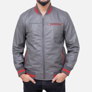 Chaqueta de Cuero Clásica para Hombre, Corte Casual, Cuero Genuino, Ropa Exterior, Logotipo Personalizado, Fabricación al por Mayor OEM - Product Image 1