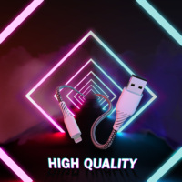 Cable USB-A USB-C de Carga Rápida de 60W con Diseño de Piel de Dragón, Carcasa de Metal y PVC, Certificado MFI, para Dispositivos iOS, Carga y Sincronización, Trenzado