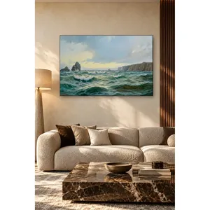 Fida Michael Zeno Diemer Rocky Coast and Waves Impression sur toile - Product Image 3