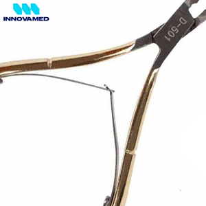 Pince à cuticules russe en acier inoxydable, couleur dorée personnalisée, poignée antidérapante, ouverture large, lame tranchante pour le soin des ongles des pieds - Product Image 5