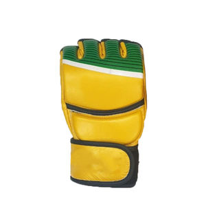 Guantes de cuero de vaca de medio dedo para hombre, guantes de boxeo y entrenamiento MMA, guantes de cuero de medio dedo - Product Image 3