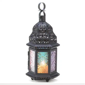 โคมไฟโมร็อกโกหรูหราเหมาะสำหรับการตกแต่งสไตล์โบโฮที่ทันสมัยมีโมเสคสีสันสดใสดีไซน์แบบดั้งเดิมและโลหะทองเหลืองขายส่ง - Product Image 4