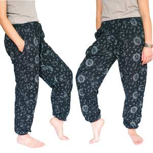 Women's Loose Fit Sublimation Jogger Pants Ankle Length Sweatpants Heat Transfer Print Drawstring Waist <b>Trousers</b> - Product Image 6