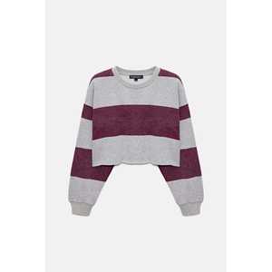 Sudadera Corta a Rayas para Uso Diario 100% Poliéster - Product Image 6