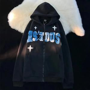 Sweat-shirts à capuche en chenille de qualité supérieure, broderie personnalisée, impression de logo, style décontracté d'automne, pour hommes, 100% coton - Product Image 1