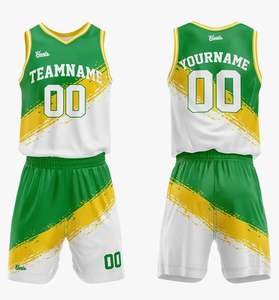 Maillot de basket-ball en polyester imprimé respirant de haute qualité, style rétro, avec short, uniforme de basket-ball pour les jeunes garçons - Product Image 6