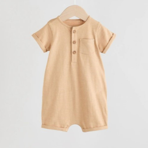 Pelele estampado de bebé sustancial ecológico de compras en línea, mono de invierno para niños pequeños, mono unisex de algodón melange de invierno - Product Image 1