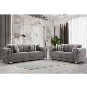 Canapé 2 places de style romain de qualité supérieure, élégant et contemporain, avec rembourrage haute densité pour les intérieurs résidentiels et commerciaux - Product Image 1