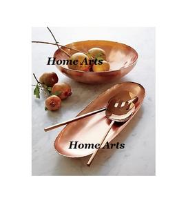 Ensemble de 2 bol à fruits martelés en cuivre avec bol de service au chocolat de forme ronde de la plus grande qualité pour les Offre Spéciale - Product Image 2