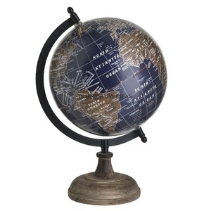 Heavy Duty Metal Made Multicolor World Globe With Intricate Detailing And High Grade Gold Plated Unique Designer Stand Supplies - Product Image 3