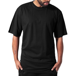 T-shirts amples à épaules tombantes personnalisés pour hommes grandes tailles, style streetwear décontracté, 100 % coton biologique, écologiques - Product Image 1