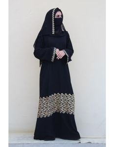 Abaya moderna para mujer con flujo elegante y sensación suave y ligera | Abaya de diseño árabe de alta calidad para uso diario - Product Image 4