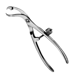 Pinzas para Sujeción Ósea, Articulación de Tornillo Manual, Instrumentos Quirúrgicos de Acero Inoxidable, 165 mm de Largo, Certificación CE, Uso en Cirugía General - Product Image 1