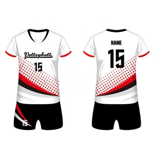 ชุดเครื่องแบบสตรีเสื้อวอลเลย์บอล100% โพลีเอสเตอร์ - Product Image 5