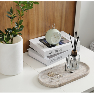 Elegante Bandeja de Mármol para Servir con Bandeja Decorativa Pulida para Cocina, Mesa de Centro, Decoración de Sala de Estar, Decoración de Fiestas - Product Image 3