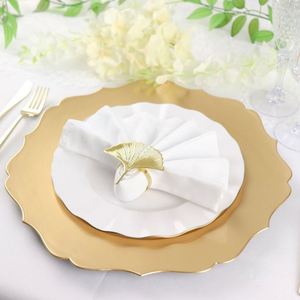 Assiette A Dessert Multicouche En Mélamine Alimentaire Assiettes Pain Pour Servir Fruits Verre Transparent Sous Plats Or - Product Image 2