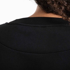 Automne femmes 400gsm col rond coupe lourde ourlet brut Boxy surdimensionné haut court Vintage sweat T-shirt - Product Image 5